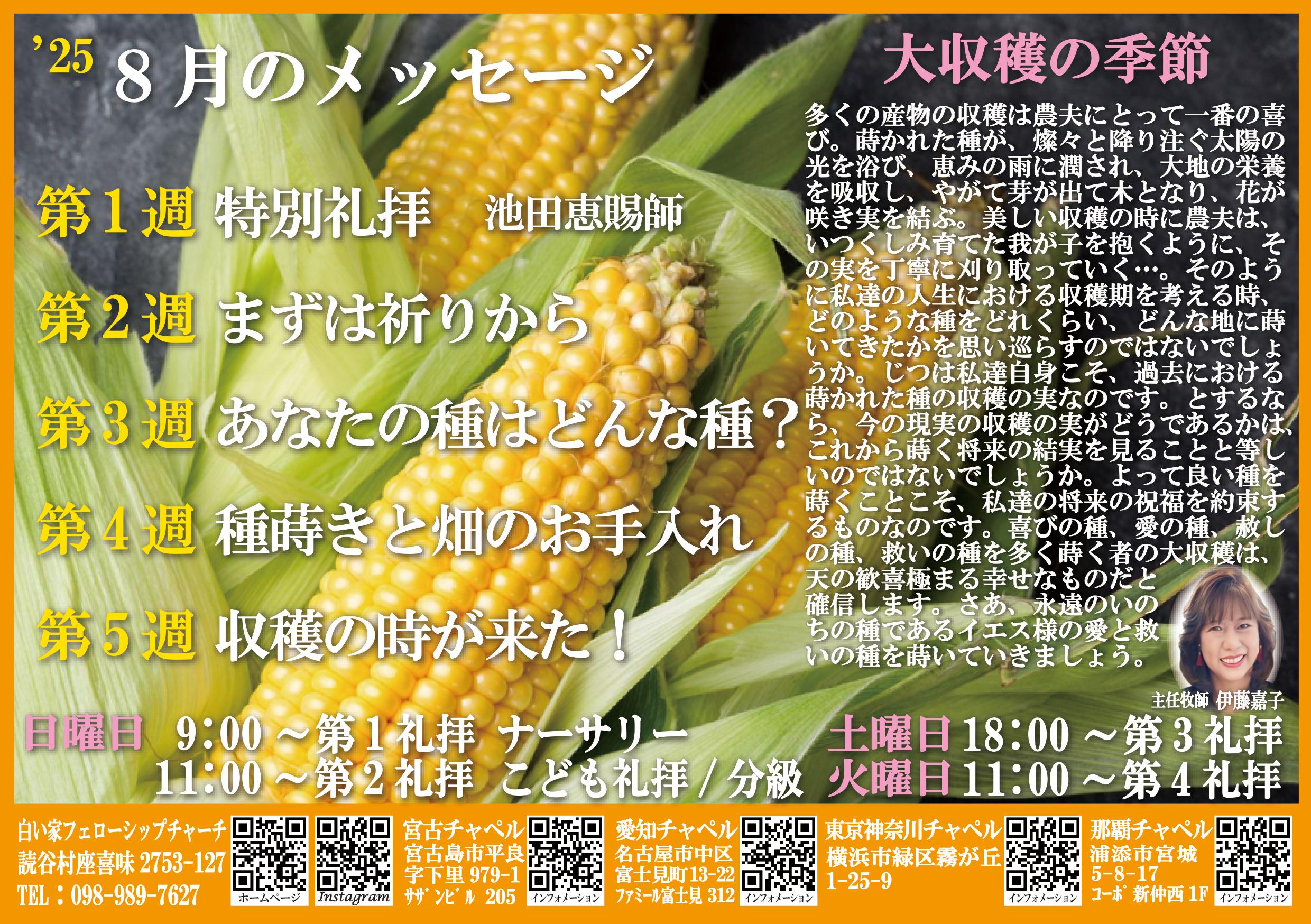 今週の御言葉